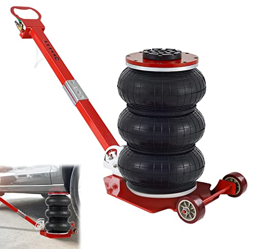 YRHome 3T/6600Lbs Sollevatore pneumatico auto – Cuscino ad aria compressa cric altezza di sollevamento 150 – 400 mm – ponte sollevatore per riparazione e manovra