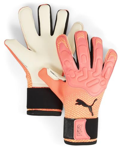 PUMA Future Pro Hybrid, Unisex-Erwachsene Torwarthandschuhe, Sunset Glow-Sun Stream-PUMA Black, 7.5-041924