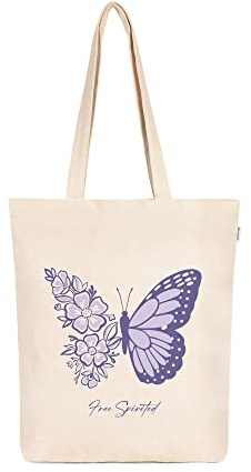 Eco Right Bolsas De Tela, Bolso Mujer Natural Con Estampados Estéticos, Unisex Adulto Tote Bag Tela De La Compra