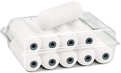 10 x Colorus Lack Schaumwalze superfein PLUS beidseitig rund 11cm