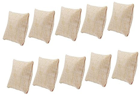 JOINPAYA Plüsch Kettenkissen für Armbänder und Armreife 10 Stück Beige
