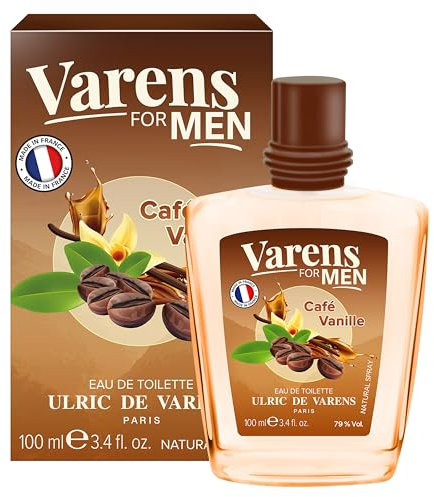 ULRIC DE VARENS - Eau de Toilette Varens For Men - Café Vanille - Fougère Orientale Marine - Parfum Homme - Vaporisateur - Made in France - 100 ml