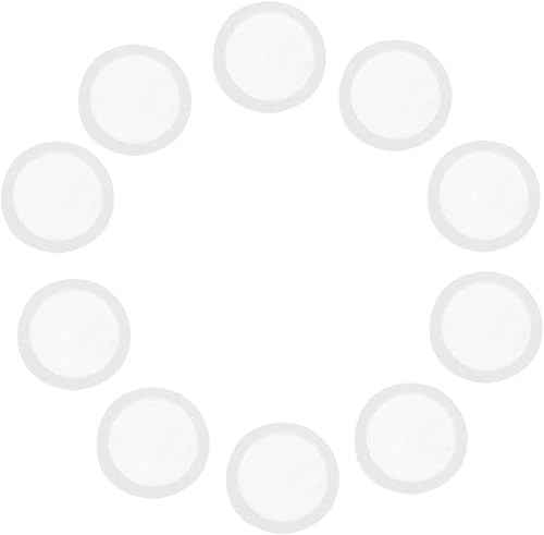 10 Stück Weiß Kazoo Flöte Membran Transparent Membran Mund 18mm Kazoo Teile Zubehör Blasinstrumente