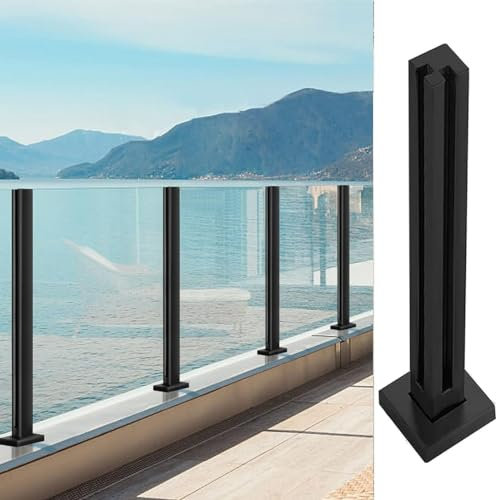 Purzen Ringhiera in vetro balaustra in acciaio inossidabile 304 per scale a ponte del balcone della balaustra,Corner,850mm