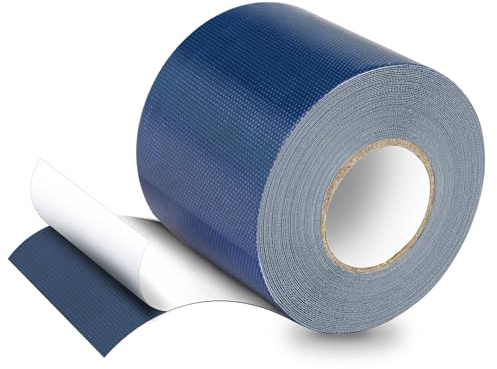 HONGTAISHENG PVC Planenband, Reparaturklebeband, 10M*8CM, Blau | Für Gewebeplanen, Planenflicken, Für LKW Abdeckplane, Markise, Zelt