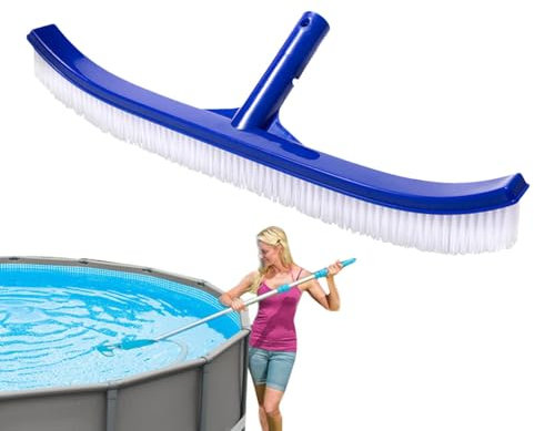 Pool-Wandbürste, 45,7 cm, leistungsstarker Klebstoff, Drahtbürste, Schrubber, multifunktionales Reinigungszubehör mit dichten Borsten, leichte Reinigungsbürste für Schwimmbäder