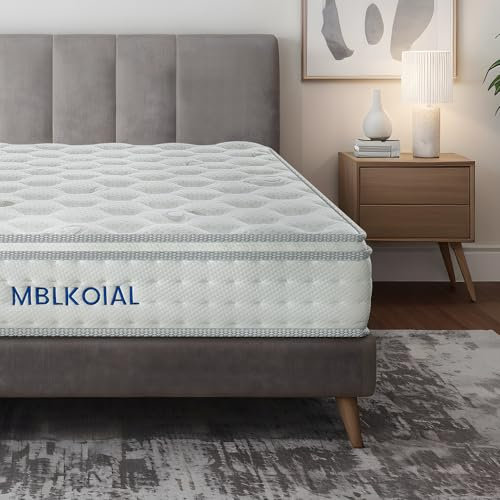 MBLKOIAL Matratze 140x200 cm 7-Zonen Höhe 25cm Federkernmatratze Orthopädische Taschenfederkernmatratz Härtegrad H3 Öko-Tex Zertifiziert Matratze für Erwachsene