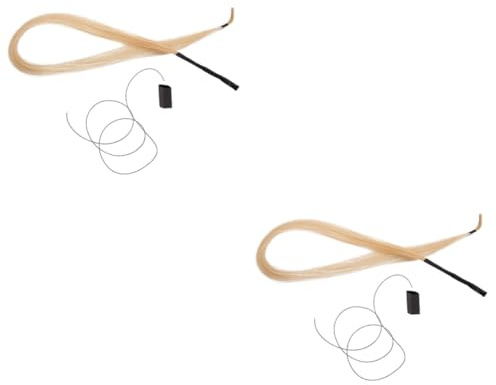 ibasenice Geigen Artikel 2st Rosshaar Für Violine Erhu Bogen Cello Rosshaar Für Erhu Pferdeschwanz Haarteil Horse Hair Erhu Bow Hair Rosshaar Für Bratsche Pferdehaar Weiß Erhu Stimmer