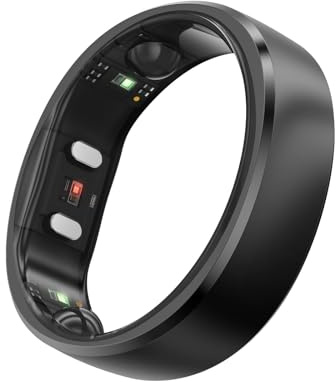 RingConn Gen 2 Smart Ring, weltweit erstes Schlafapnoe-Monitoring, Keine App-Abonnement, 12 Tage Akkulaufzeit, Stress-/Herzfrequenz-/Frauen-Gesundheits-Tracker, kompatibel mit Android und iOS | Kein APP-Abonnement, 12 Tage Akkulaufzeit, Stress/Herzfrequenz/Frauengesundheitstracker, Android & iOS kompatibel
