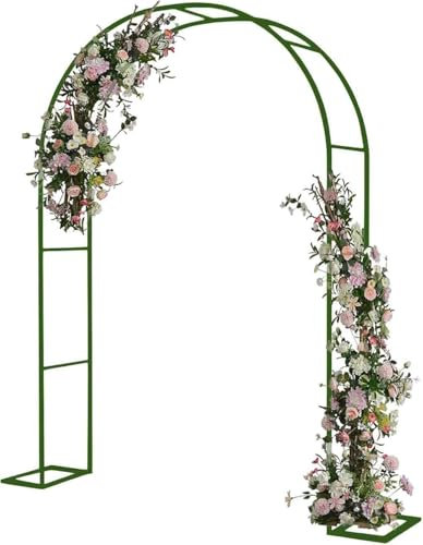 WCQSYY 1.40/2.30M Haut Arche De Jardin Arceau À Rosiers Treillis pour Plantes Grimpantes Arche De Mariage Extérieur 1.20M 1.40M 3.0M 3.50M Largeur,Noir,W1.4M*H2.3M