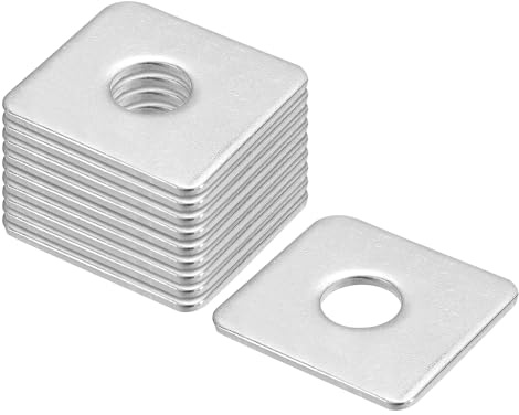 QUARKZMAN Arandela Cuadrada, 30 Piezas M10x30x30x2mm Arandelas de Placa Cuadrada de Acero Inoxidable 304 Pads Planos Espaciadores Junta para Sujetadores de Hardware