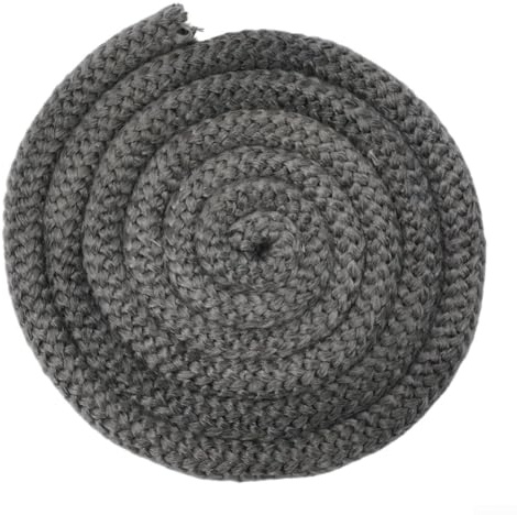 Besshepplo Junta de cuerda de fibra de vidrio para estufas de leña y pellets de 2 m de longitud para calefacción eficiente para caldera, horno industrial y puertas de estufa de leña (20 mm)