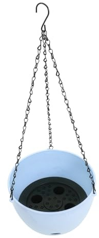 Toyvian Self-priming Basin Outdoor Indoor Hanging Plant Pot Water Reserve for Weeks Decorative Balcony Garden Planter