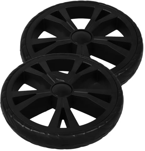 INOOMP 2 Ruedas De Repuesto Para Carritos De Compras Ruedas Giratorias De Plástico Para Andadores Y Carros Instalación Fácil Soporte Para Carga 7.87 X 7.87 X 1.37 in