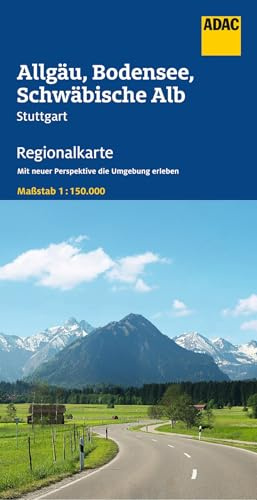 ADAC Regionalkarte 15 Allgäu, Bodensee, Schwäbische Alb 1:150.000: Stuttgart - Straßenkarte und Autokarte