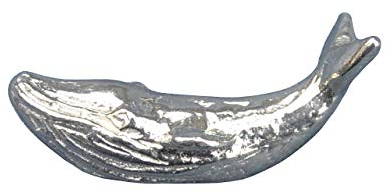 Schöne Tierfigur Blauwal aus Zinn (Pewter) von Hand Gegossen