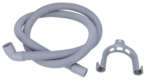 easyPART passend für EUROPART 10006271 Ablaufschlauch Waschmaschine | Spülmaschinen 1, 5m, 22 19mm Durchmesser gewinkelt gerade, Universal, Endstücke, 19 mm - Länge
