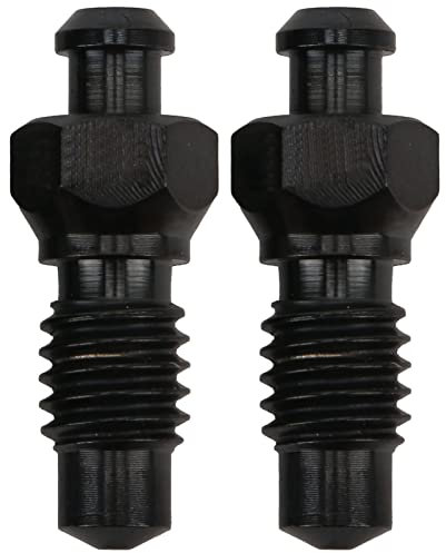 2-teilige Entlüftungsschraube Für Scheibenbremsen, Titanlegierung M6, Rostbeständigkeit, Öl, Scheibenauspuffschrauben, Mountainbike-Zubehör, Entlüftungsschraube Für Fahrradscheibenbremse(Schwarz)