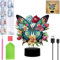 Starnearby Diamond Painting Lampe LED, Peinture Diamant Veilleuse Bricolage, Veilleuse Enfant à Piles/USB, Lampe d'ambiance, Lampe de Nuit Chambre Décor, Cadeaux Noël Anniversaire