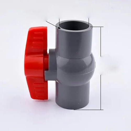 20 25 32 40 50 6,3 cm graues PVC Garten-/Landwirtschafts-Bewässerungsarmaturen Aquarium-Wasserrohrverbinder Schalter-3-teilig-Innendurchmesser 25 mm