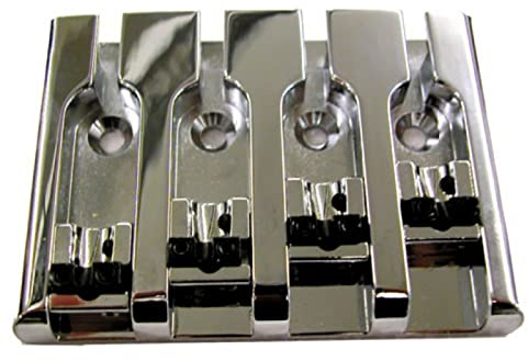 Göldo 3-D Bass Bridge 4-String Chrom - Bass-Ersatzteil