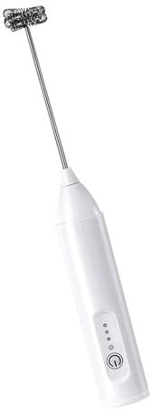 Varilla de espuma de leche de acero inoxidable inalámbrica, 3 modos, creación rápida de espumas para capuchinos de chocolate caliente, materiales ABS, mezclador de bebidas multiusos