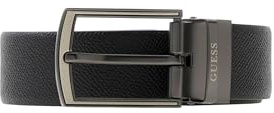 GUESS Pelle cintura Adjustable & Reversible Belt H35 W105 Blue Navy blu scuro accorciabile reversibile