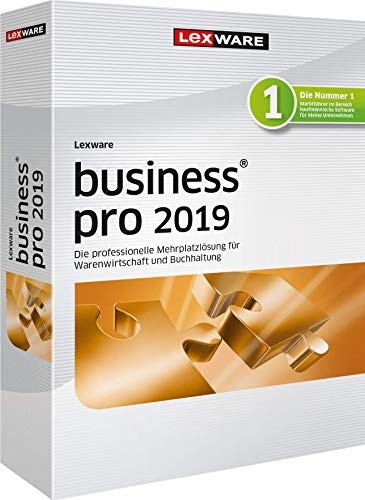 Lexware business pro 2019 Minibox (Jahreslizenz)|für die Verwaltung mehrerer Firmen dank 3 Arbeitsplätzen|Software für Buchhaltung und Auftragsbearbeitung|Kompatibel mit Windows 7 oder aktueller