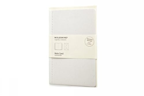 Moleskine Messages Note Card, Large, Plain, Almond White