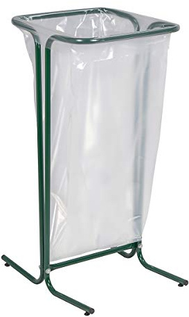 Rossignol tubag sacchetto di immondizia titolare 110L su piedini in acciaio in 4 colori disponibili verde