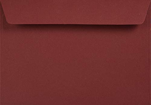 Netuno 25 Briefumschläge Bordeaux DIN C6 11,4x16,2 cm natürlich und elegant | 120g Kreative Bordeaux · edle bordeauxrote Umschläge Naturpapier für Weihnachten, Advent, Nikolaus & Valentinstag