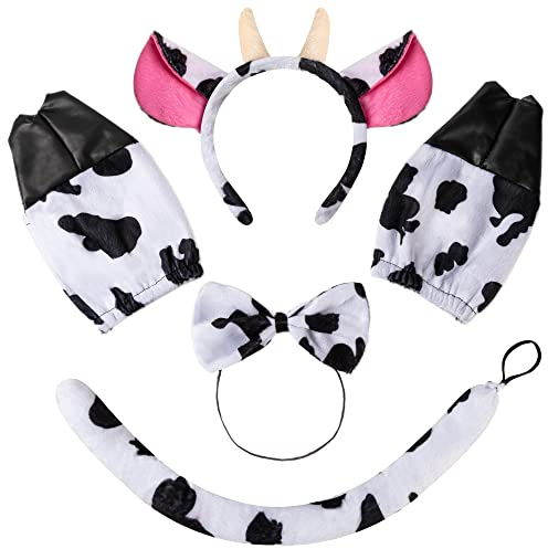 Spooktacular Creations 5 Stück Tierkostüm Set Zubehör Set für Erwachsene und Kinder Cosplay Halloween Dress Up