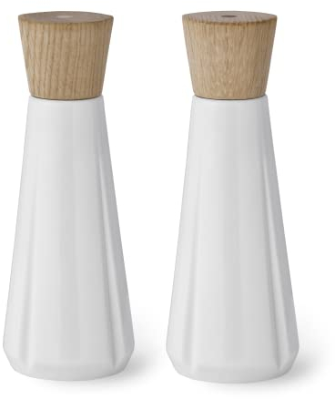 Rosendahl Salz- und Pfefferstreuer-Set H19 cm Grand Cru aus Porzellan, weiss