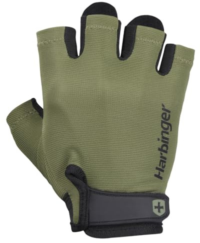 Harbinger Power 2.0 Guanti da sollevamento pesi- Confortevole, leggero e traspirante, con chiusura a gancio e anello per il polso, ideale per principianti e allenamenti.S,Acqua