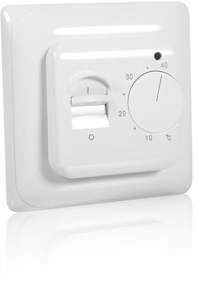 AC220V 16A Termostato mecánico Habitación Controlador de calefacción por Suelo Radiante Aire Acondicionado Interruptor de Control de Temperatura Hogar Chimeneas y Herramientas de calefacción 5 ℃ ~ 40