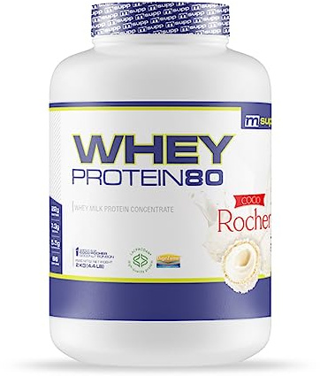 MASmusculo - Whey Protein 80-2 Kg - Coco Rocher - Proteina Whey di pura qualità - Whey Protein - Con Lacprodan di Arla e Whey - Aiuta ad aumentare la Massa Muscolare
