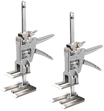 Lot de 2 lève-mains multifonctions en céramique - Réglable en hauteur - Pour plaques de plâtre (A)