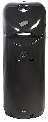 Glasdon Auto-Mate™ Abfallbehälter für Tankstellen- 85 Liter Tankstellenbehälter mit Handschuh- und Handtuchspender - Platzsparender Abfall-, Handtuch- und Handschuhbehälter (Schwarz)