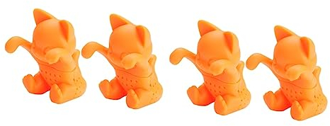 Garneck Lot De 2 Infuseurs À Thé En Vrac En Silicone En Forme Danimal Faciles À Nettoyer