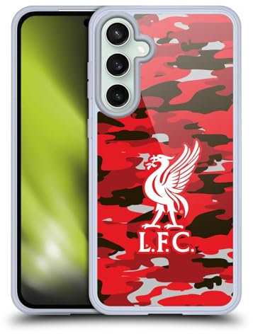 Head Case Designs Offizielle Liverpool Football Club Club Liver Bird Farben Camou Gel Handyhülle Hülle [Militärischer Schutzgrad] Kompatibel mit Samsung Galaxy S23 FE 5G