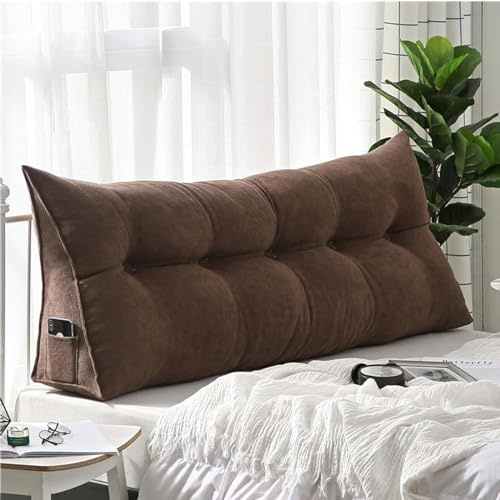 YSZBD Cojin Lectura Respaldo De Cama Almohada Triangularcojines Grandes Cojin Respaldo Sofa Cojines Grandes Camarespaldo Cabecero Desmontablefunda Lavable,#10-60x50x20cm