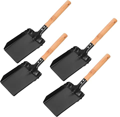 Mikinona 4piezas Pala De Ergonómica Pala Para Cenizas Ligera y Multiusos Para Chimenea Jardín y Hogar Fácil De Manejar y Almacenar