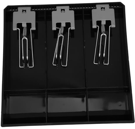 UTHCLO Kassenschale Mit Mehreren Fächern Aus Kunststoff Münzschale Mit Eisenclip Für Geldschublade Ablageschale Für Kassen Schublade Praktisch Für Supermärkte Und Convenience Stores