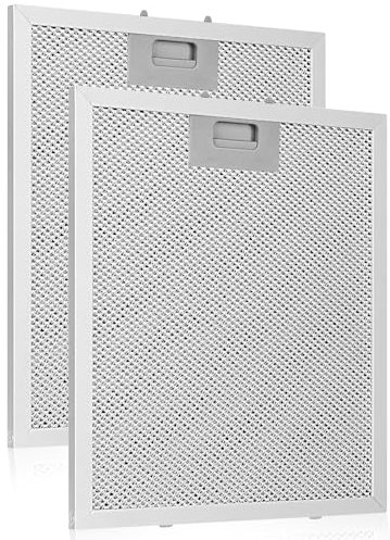 Maridergo 2 Pack 5-Layer Aluminium Cooker Hood Filter, 320x260mm, Modern Style, Compatible with Many Leading Range Hoods