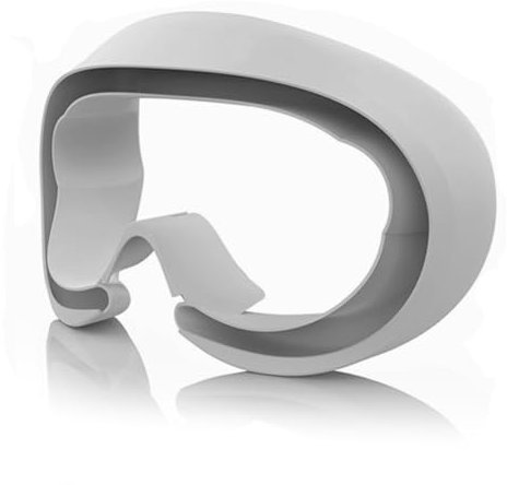 MODJUEGO Cubierta facial de silicona para PICO 4 y 4 Ultra VR, accesorios a prueba de fugas, impermeable, a prueba de sudor (gris)