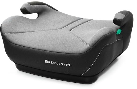 Kinderkraft I-BOOST 2 I-SIZE, Siège auto, 125-150 cm, siège Bébé, Rehausseur pour 6 à 12 Ans, Facile à Monter, posture Ergonomique, Mousse Supplémentaire, Gris