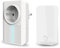 Campanello senza fili con spina, senza batteria, impermeabile, 64 toni, volume regolabile (bianco)