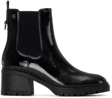 XTI - Botín Mujer Negro - Calzado Cómodo y Versátil - Moda casual - Modelo 14427701 (Talla 39)