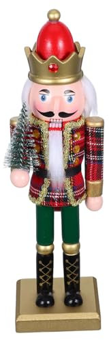 ABOOFAN Adornos De Cascanueces Madera Soldados Figuras Cascanueces Decoración Navideña Mesa Chimenea