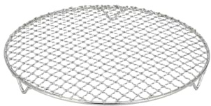 Benyong Edelstahl Grillrost Rund Mit 2cm Füßen Ø10-42.5cm - Universelles Kochgitter Für Heißluftfritteusen, Backöfen & Dämpfer - Robustes Grillrost Edelstahl Rund Als Grillgitter